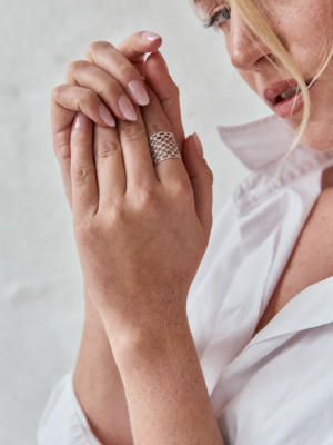 Anillo Trama Plata