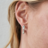 Aros con Cristales Marea Plata