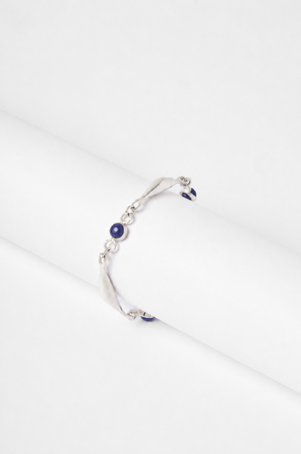 Pulsera Nexo con Piedra Lapislázuli