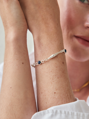 Pulsera Nexo con Piedra Lapislázuli